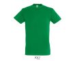 T-shirt unisexe en coton semi-peigné col rond 150 g/m2  couleur vert