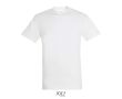 T-shirt unisexe en coton semi-peigné col rond 150 g/m2  couleur blanc