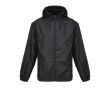 Veste coupe-vent en polyester 190T avec capuche SOL'S couleur noir