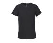 T-shirt unisexe en coton semi-peigné col V SOL'S couleur noir