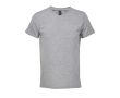 T-shirt unisexe en coton semi-peigné col V SOL'S couleur gris chiné