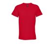 T-shirt unisexe en coton semi-peigné col V SOL'S couleur rouge