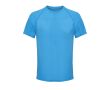 T-shirt respirant en polyester recyclé SOL'S couleur cyan