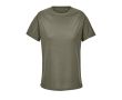 T-shirt respirant pour femme en polyester recyclé SOL'S couleur vert militaire
