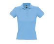 Polo femmes de qualité supérieure 100% coton 210 g/m² SOL'S People couleur bleu pastel