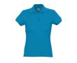 Polo cintré pour femmes 100% coton 170 g/m² SOL'S Passion couleur cyan