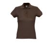 Polo cintré pour femmes 100% coton 170 g/m² SOL'S Passion couleur marron foncé