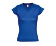 T-shirts pour femmes à col en V 100% coton 150 g/m² SOL'S Moon couleur bleu roi