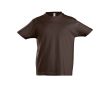 T-shirt pour enfants avec logo 100% coton 190 g/m² SOL'S Imperial couleur marron foncé
