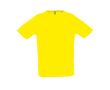 T-shirts de sport personnalisables couleur jaune