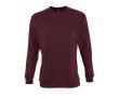 Sweat sérigraphié en coton et polyester 280 g/m² SOL'S New Supreme couleur bordeaux