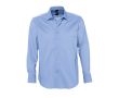 Chemise en coton et élasthanne pour homme 140 g/m2 SOL'S Brighton couleur bleu chiné