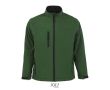 Veste softshell personnalisée en polyester 340 g/m² SOL'S Relax  couleur vert foncé