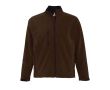 Veste softshell personnalisée en polyester 340 g/m² SOL'S Relax couleur marron foncé