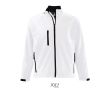 Veste softshell personnalisée en polyester 340 g/m² SOL'S Relax  couleur blanc