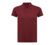 Polo femme coupe décontractée en coton piqué recyclé 220 g/m2 Iqoniq couleur bordeaux