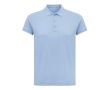 Polo femme coupe décontractée en coton piqué recyclé 220 g/m2 Iqoniq couleur cyan