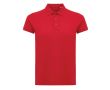 Polo femme coupe décontractée en coton piqué recyclé 220 g/m2 Iqoniq couleur rouge