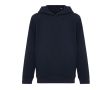 Sweat-shirt enfant en coton recyclé avec capuche 280 g/m2 Iqoniq couleur bleu marine