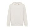Sweat-shirt enfant en coton recyclé avec capuche 280 g/m2 Iqoniq couleur blanc cassé