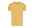 T-shirt publicitaire coton recyclé unisexe casual fit 180 g/m² Iqoniq couleur jaune foncé
