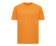 T-shirt unisexe en coton recyclé, slim fit, 160 g/m², Iqoniq couleur orange