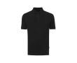 polo publicitaire en coton recyclé 220 g/m2 Iqoniq Yosemite  couleur noir