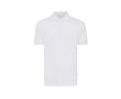 polo publicitaire en coton recyclé 220 g/m2 Iqoniq Yosemite  couleur blanc