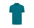 polo publicitaire en coton recyclé 220 g/m2 Iqoniq Yosemite  couleur turquoise