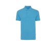 polo publicitaire en coton recyclé 220 g/m2 Iqoniq Yosemite  couleur cyan