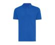 polo publicitaire en coton recyclé 220 g/m2 Iqoniq Yosemite  couleur bleu roi