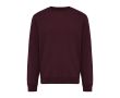 Sweat unisexe à col rond en molleton 340 g/m² Iqoniq Torla couleur grenat