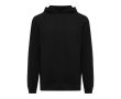 Sweat-shirt unisexe avec capuche en coton recyclé 280 g/m2 Iqoniq  couleur noir