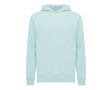 Sweat-shirt unisexe avec capuche en coton recyclé 280 g/m2 Iqoniq  couleur vert menthe