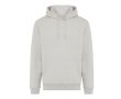 Sweat à capuche unisexe en molleton brossé 340 g/m² Iqoniq Joshua couleur gris clair chiné