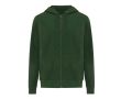 Sweat à capuche personnalisé à zip slim fit 340 g/m2 Iqoniq  couleur vert forêt