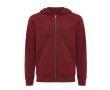 Sweat à capuche personnalisé à zip slim fit 340 g/m2 Iqoniq  couleur bordeaux