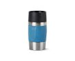Gobelet isotherme nomade en acier inoxydable, compact et antifuite couleur bleu