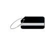 Étiquette de bagage en aluminium ultra-résistante et légère couleur noir