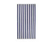 Serviette de plage en coton recyclé à rayures 450 g/m² 80 x 160 cm couleur bleu marine