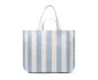Sac de plage en coton recyclé avec bandoulières et anses 390 g/m² couleur bleu ciel