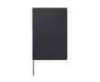 Carnet A5 à couverture souple en papier recyclé, pages lignées couleur noir