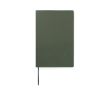 Carnet A5 à couverture souple en papier recyclé, pages lignées couleur vert