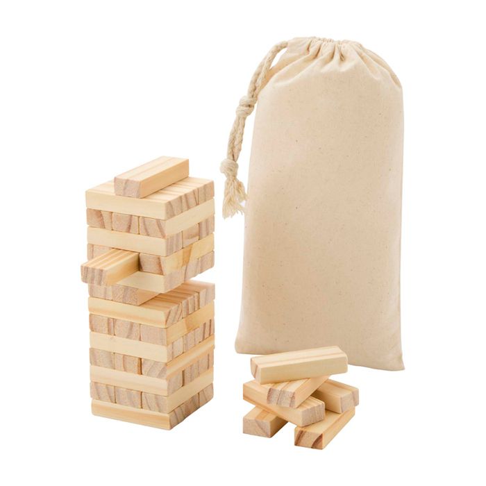 Jeu de blocs en bois à empiler, idéal pour la famille et les amis