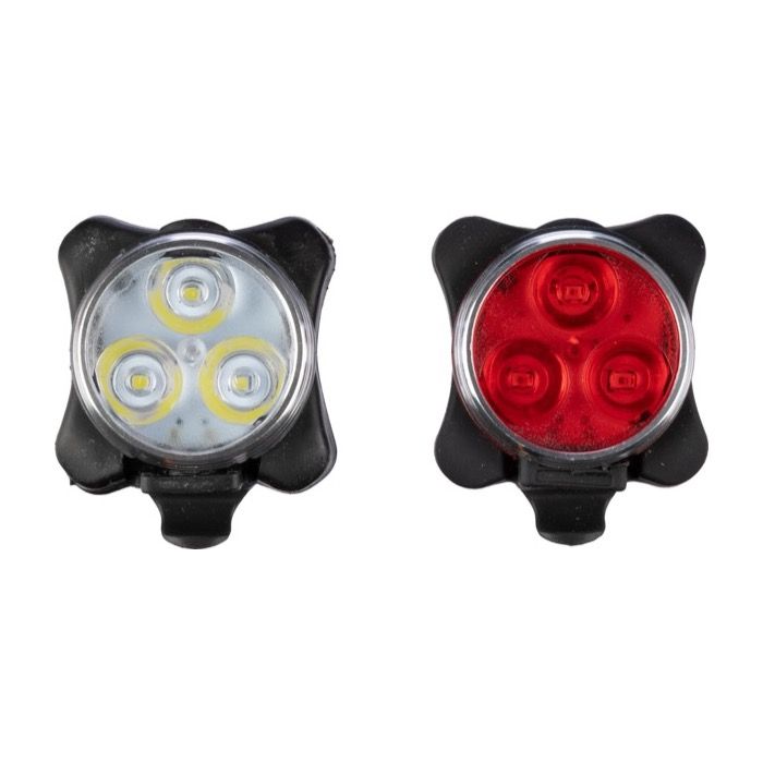 Lumières rechargeables 3 LED et 4 modes pour vélo