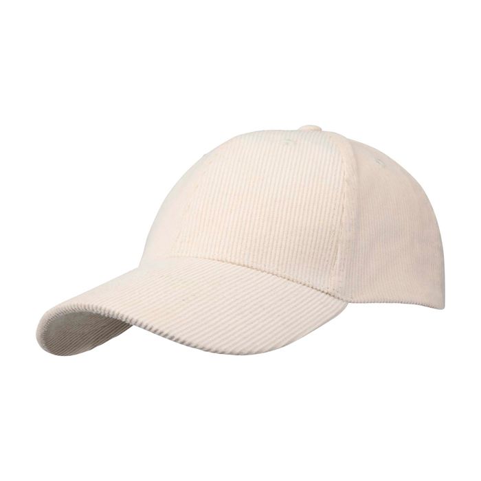 Casquette classique en velours côtelé recyclé 6 panneaux 280 g/m²