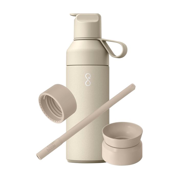 Bouteille avec un système de 3 bouchons modulables 500 ml Ocean Bottle