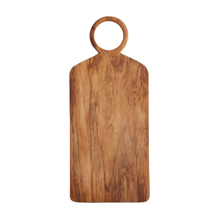 Planche à découper faite à la main avec la racine d’un arbre de teck