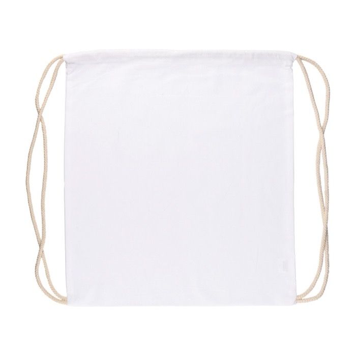 Sac à dos à cordes en coton de couleurs Oeko-Tex® 140g/m2