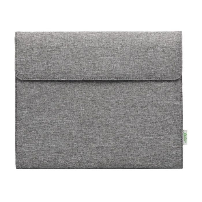 Porte-documents en RPET avec bloc-notes et poche pour appareils